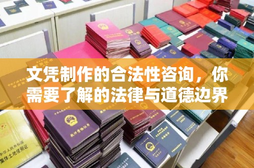 正蓝旗文凭制作的合法性咨询，你需要了解的法律与道德边界