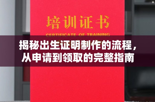 正蓝旗揭秘出生证明制作的流程，从申请到领取的完整指南