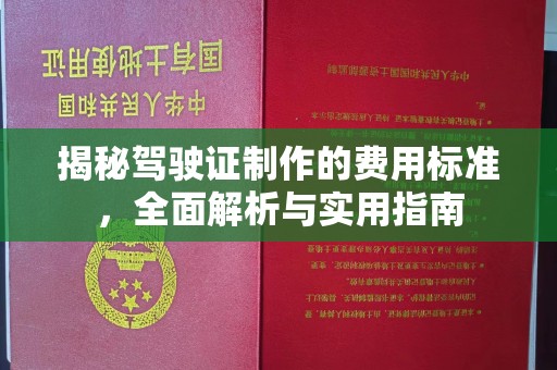 正蓝旗揭秘驾驶证制作的费用标准，全面解析与实用指南